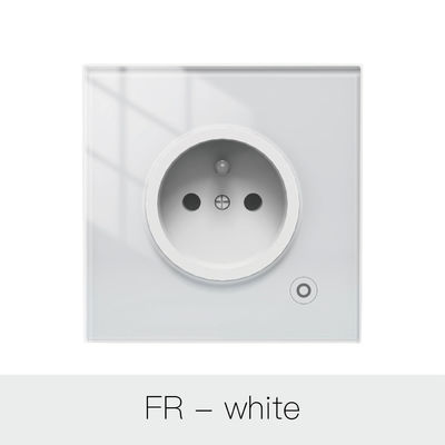 95v Wifi Smart Wall Socket แผงกระจก Outlet Power Monitor สถานะรีเลย์และโหมดแสง
