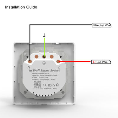 100-240V EU StandardSmart Wifi ซ็อกเก็ตปลั๊กรองรับ Amazon Alexa Google Home Smart Plug