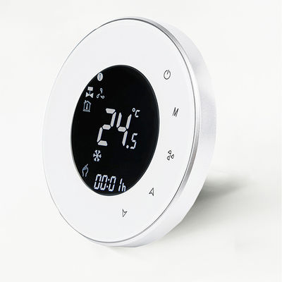 หน้าแรก แสงไฟ AC แบบวงกลม หน้าจอสัมผัส Smart Wireless Thermostat Remote Control