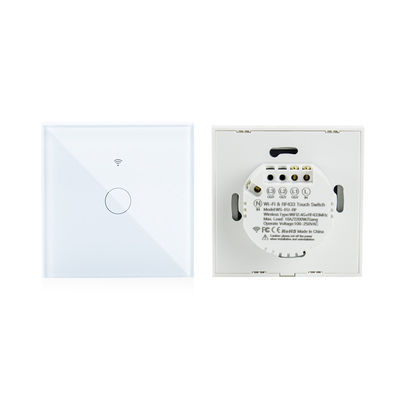 OEM ODM EU UK มาตรฐาน 1gang Smart Wifi Wall Switch กันน้ำสำหรับระบบอัตโนมัติภายในบ้าน