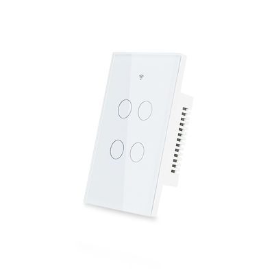 1/2/3/4/6/8 Gang Light Smart Wifi Wall Switch RF433 ต้องการ Neutral Wire Tuya App Control ทำงานร่วมกับ Alexa