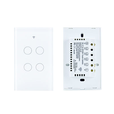 1/2/3/4/6/8 Gang Light Smart Wifi Wall Switch RF433 ต้องการ Neutral Wire Tuya App Control ทำงานร่วมกับ Alexa