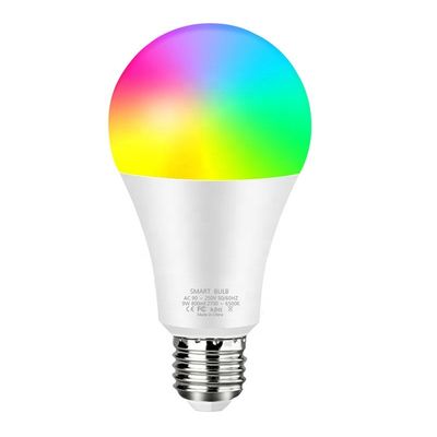 หรี่แสงได้ E26 Smart WiFi LED Bulbs ทำงานร่วมกับ Alexa Google Home 2700K-6500K RGBWW