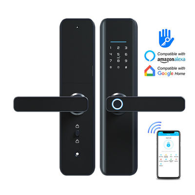กันน้ำ Tuya App Electric Smart Wifi ล็อคประตู Biometric ลายนิ้วมือ