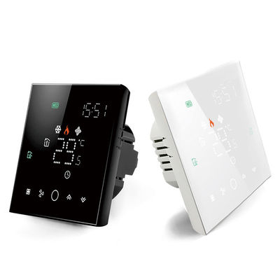 Smart Room Wifi Thermostat พร้อมรีโมทเซ็นเซอร์ Touchscreen แสดง Alexa และ Google Assist