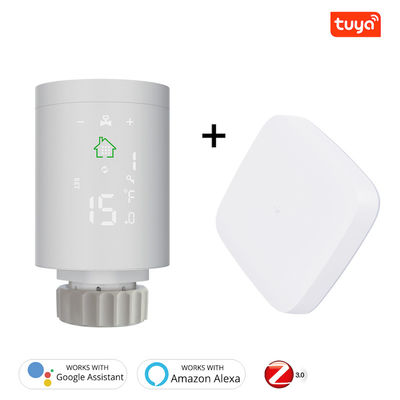 Tuya ZigBee3.0 WiFi Smart TRV เครื่องควบคุมอุณหภูมิเครื่องทำความร้อนแบบตั้งโปรแกรมได้